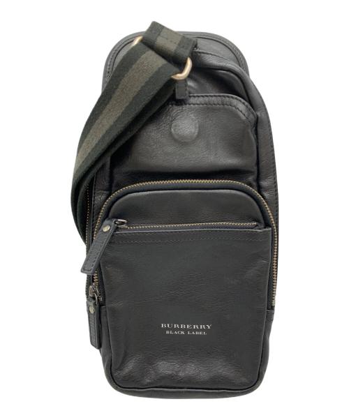 BURBERRY BLACK LABEL（バーバリーブラックレーベル）BURBERRY BLACK LABEL (バーバリーブラックレーベル) ボディーバッグ ブラックの古着・服飾アイテム