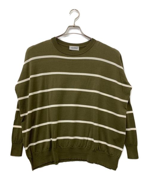 JOHN SMEDLEY（ジョンスメドレー）JOHN SMEDLEY (ジョンスメドレー) 薄手ニット グリーン サイズ:Sの古着・服飾アイテム