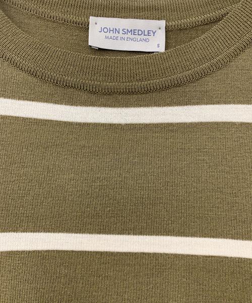 JOHN SMEDLEY（ジョンスメドレー）JOHN SMEDLEY (ジョンスメドレー) 薄手ニット グリーン サイズ:Sの古着・服飾アイテム