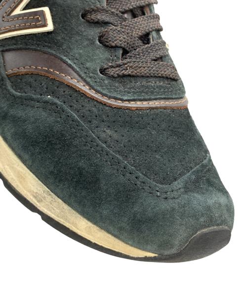 NEW BALANCE（ニューバランス）NEW BALANCE (ニューバランス) ローカットスニーカー ブラック×オレンジ サイズ:24.5cmの古着・服飾アイテム