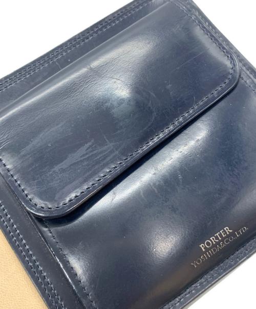 PORTER（ポーター）PORTER (ポーター) 2つ折り財布 ネイビーの古着・服飾アイテム