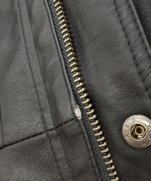 EMMA CLOTHES（エマクローズ）EMMA CLOTHES (エマクローズ) CLEL (クレイル) ヴィンテージデザイン合皮ブルゾン ブラック サイズ:Lの古着・服飾アイテム