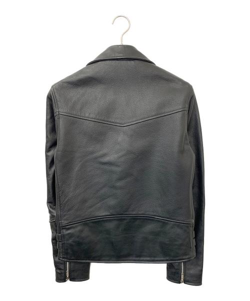 RHENIUM（レニウム）RHENIUM (レニウム) ダブルライダースジャケット ブラック サイズ:38の古着・服飾アイテム