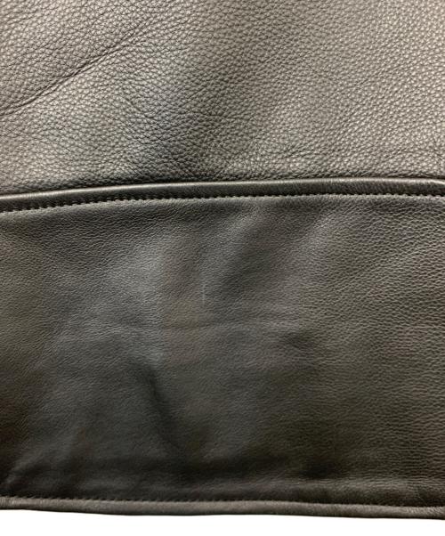 RHENIUM（レニウム）RHENIUM (レニウム) ダブルライダースジャケット ブラック サイズ:38の古着・服飾アイテム