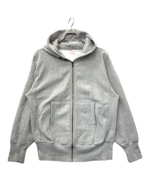 Champion REVERSE WEAVE（チャンピオン リバース ウィーブ）Champion REVERSE WEAVE (チャンピオン リバース ウィーブ) ジップパーカー グレー サイズ:XLの古着・服飾アイテム