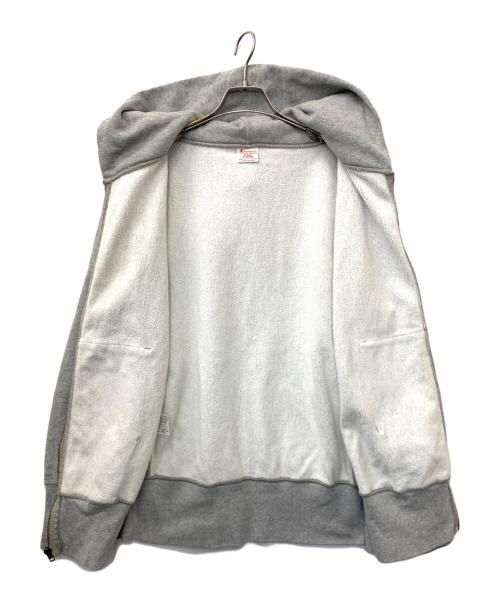 Champion REVERSE WEAVE（チャンピオン リバース ウィーブ）Champion REVERSE WEAVE (チャンピオン リバース ウィーブ) ジップパーカー グレー サイズ:XLの古着・服飾アイテム