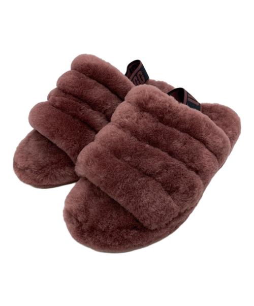 UGG（アグ）UGG (アグ) Fluff Yeah Slide ピンク サイズ:23の古着・服飾アイテム