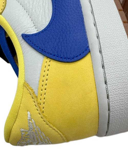 NIKE（ナイキ）NIKE (ナイキ) Travis Scott (トラヴィススコット) WMNS AIR JORDAN 1 LOW OG SP グレー×イエロー サイズ:29.5の古着・服飾アイテム