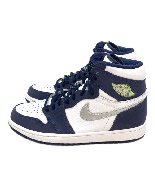 NIKE（ナイキ）NIKE (ナイキ) AIR JORDAN 1 HIGH OG 2020 ホワイト×ネイビー サイズ:25の古着・服飾アイテム