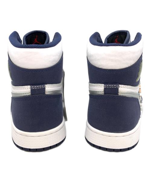 NIKE（ナイキ）NIKE (ナイキ) AIR JORDAN 1 HIGH OG 2020 ホワイト×ネイビー サイズ:25の古着・服飾アイテム