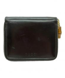 GUCCI（グッチ）の古着「ラウンドファスナー財布」｜ブラウン