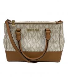MICHAEL KORS（マイケルコース）の古着「2WAYバッグ」｜ブラウン×アイボリー
