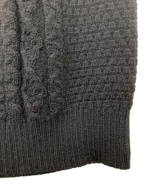 Kerry Woollen Mills（ケリーウールンミルズ）Kerry Woollen Mills (ケリーウールンミルズ) アランニットベスト ブラック サイズ:34の古着・服飾アイテム