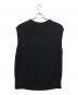 Kerry Woollen Mills (ケリーウールンミルズ) アランニットベスト ブラック サイズ:34：4000円