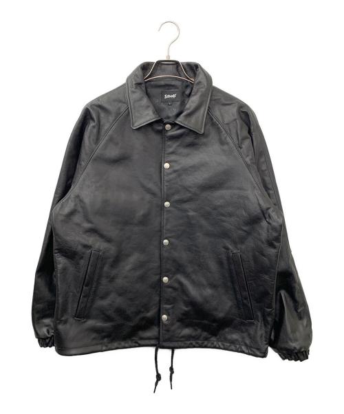 Schott（ショット）Schott (ショット) LEATHER COACH JACKET ブラック サイズ:Lの古着・服飾アイテム