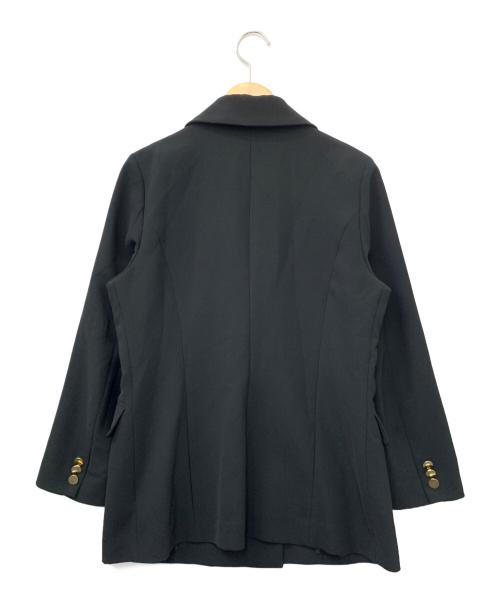 La boutique BonBon（ラブティックボンボン）La boutique BonBon (ラブティックボンボン) メタル釦ダブルジャケット ブラック サイズ:FREEの古着・服飾アイテム