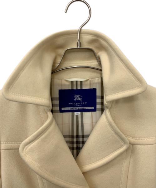 BURBERRY BLUE LABEL（バーバリー ブルー レーベル）BURBERRY BLUE LABEL (バーバリーロンドンブルーレーベル) ステンカラーコート アイボリー サイズ:40の古着・服飾アイテム
