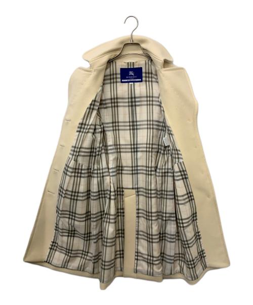 BURBERRY BLUE LABEL（バーバリー ブルー レーベル）BURBERRY BLUE LABEL (バーバリーロンドンブルーレーベル) ステンカラーコート アイボリー サイズ:40の古着・服飾アイテム