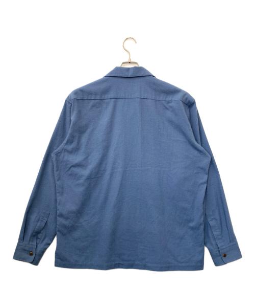Schott（ショット）Schott (ショット) HV SHIRT PLAIN/ヘンプビスコース シャツ プレーン ブルー サイズ:XLの古着・服飾アイテム
