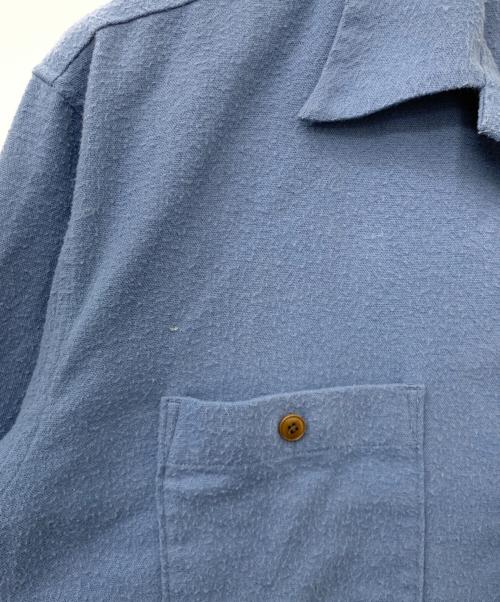 Schott（ショット）Schott (ショット) HV SHIRT PLAIN/ヘンプビスコース シャツ プレーン ブルー サイズ:XLの古着・服飾アイテム