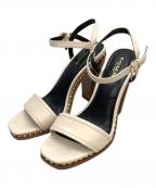 COACHコーチ）の古着「サンダル」｜アイボリー×ブラウン