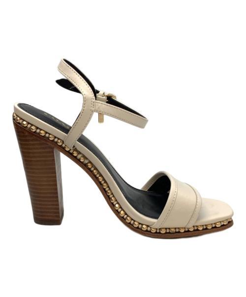 COACH（コーチ）COACH (コーチ) サンダル アイボリー×ブラウン サイズ:7.5Bの古着・服飾アイテム