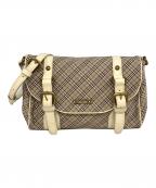 BURBERRY BLUE LABELバーバリーロンドンブルーレーベル）の古着「ショルダーバッグ」｜ベージュ