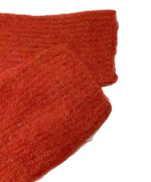 CLANE（クラネ）CLANE (クラネ) BOAT NECK ALPACA OVER KNIT TOPS レッド サイズ:1の古着・服飾アイテム