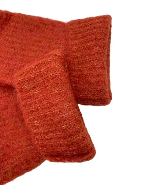 CLANE（クラネ）CLANE (クラネ) BOAT NECK ALPACA OVER KNIT TOPS レッド サイズ:1の古着・服飾アイテム