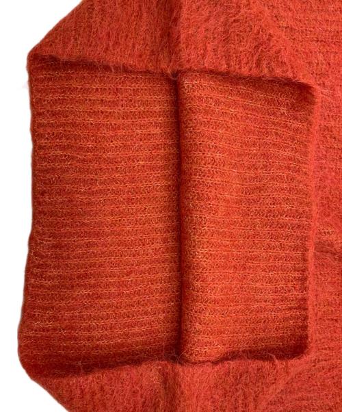 CLANE（クラネ）CLANE (クラネ) BOAT NECK ALPACA OVER KNIT TOPS レッド サイズ:1の古着・服飾アイテム