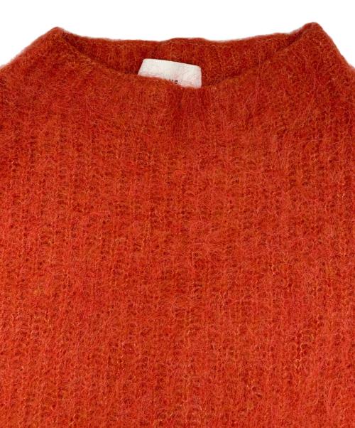 CLANE（クラネ）CLANE (クラネ) BOAT NECK ALPACA OVER KNIT TOPS レッド サイズ:1の古着・服飾アイテム