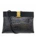 Salvatore Ferragamo（サルヴァトーレ フェラガモ）の古着「型押しショルダーバッグ」｜ブラック