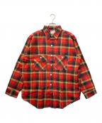 WTGダブリュー・ティー・グラント）の古着「フランネルワークシャツ」｜レッド