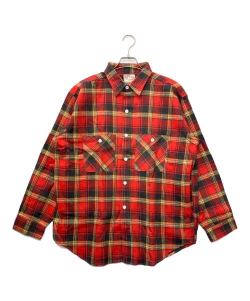 WTG（ダブリュー・ティー・グラント）WTG (ダブリュー・ティー・グラント) フランネルワークシャツ レッド サイズ:XLの古着・服飾アイテム