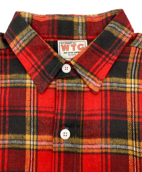 WTG（ダブリュー・ティー・グラント）WTG (ダブリュー・ティー・グラント) フランネルワークシャツ レッド サイズ:XLの古着・服飾アイテム