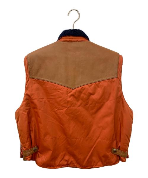 NIGEL CABOURN（ナイジェルケーボン）NIGEL CABOURN (ナイジェルケーボン) リメイク レイヤードボアベスト オレンジ サイズ:02の古着・服飾アイテム