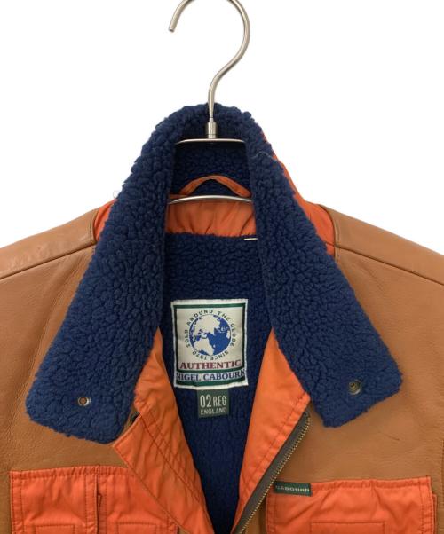 NIGEL CABOURN（ナイジェルケーボン）NIGEL CABOURN (ナイジェルケーボン) リメイク レイヤードボアベスト オレンジ サイズ:02の古着・服飾アイテム
