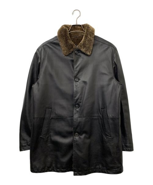 GIMO'S（ジモス）GIMO'S (ジモス) レザージャケット ブラック サイズ:50の古着・服飾アイテム