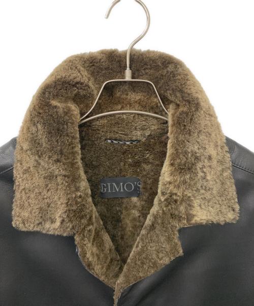 GIMO'S（ジモス）GIMO'S (ジモス) レザージャケット ブラック サイズ:50の古着・服飾アイテム