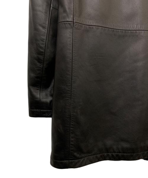 GIMO'S（ジモス）GIMO'S (ジモス) レザージャケット ブラック サイズ:50の古着・服飾アイテム