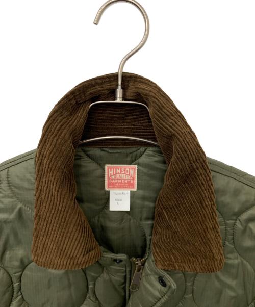 HINSON（ヒンソン）HINSON (ヒンソン) キルティングジャケット グリーン サイズ:Lの古着・服飾アイテム