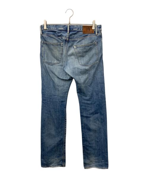 Hysteric Glamour（ヒステリックグラマー）Hysteric Glamour (ヒステリックグラマー) スタッズダメージジーンズ ブルー サイズ:30の古着・服飾アイテム