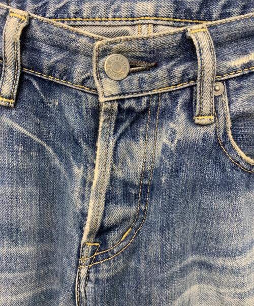 Hysteric Glamour（ヒステリックグラマー）Hysteric Glamour (ヒステリックグラマー) スタッズダメージジーンズ ブルー サイズ:30の古着・服飾アイテム