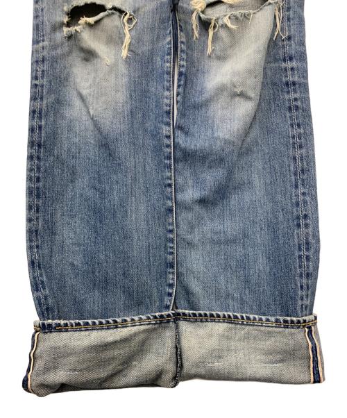 Hysteric Glamour（ヒステリックグラマー）Hysteric Glamour (ヒステリックグラマー) スタッズダメージジーンズ ブルー サイズ:30の古着・服飾アイテム