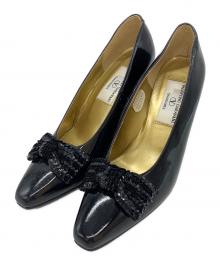 VALENTINO GARAVANI（ヴァレンティノ・ガラヴァーニ）の古着「エナメルパンプス」｜ブラック