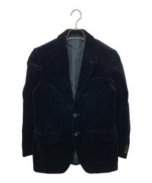 UNITED ARROWS（ユナイテッドアローズ）の古着「ベロアテーラードジャケット」｜ネイビー