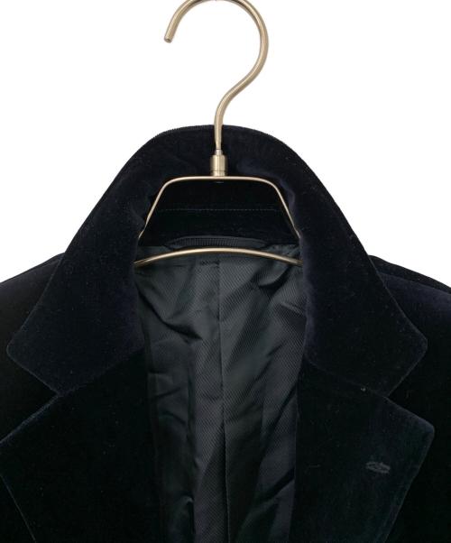 UNITED ARROWS（ユナイテッドアローズ）UNITED ARROWS (ユナイテッドアローズ) ベロアテーラードジャケット ネイビー サイズ:42の古着・服飾アイテム