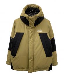 FIRST DOWN（ファーストダウン）の古着「パネルショートダウンジャケット」｜ベージュ×ブラック