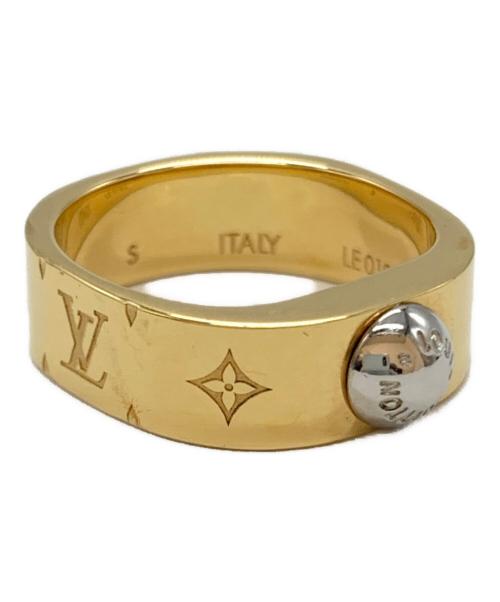 LOUIS VUITTON（ルイ ヴィトン）LOUIS VUITTON (ルイ ヴィトン) リング・ナノグラム ゴールドカラー サイズ:Sの古着・服飾アイテム