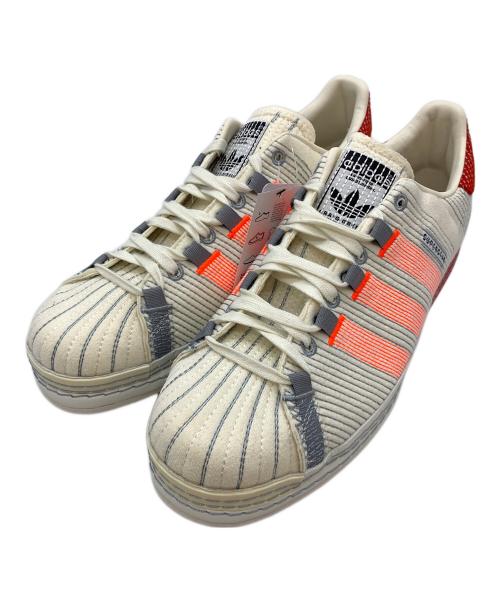 adidas（アディダス）adidas (アディダス) ローカットスニーカー ホワイト×レッド サイズ:29.0の古着・服飾アイテム